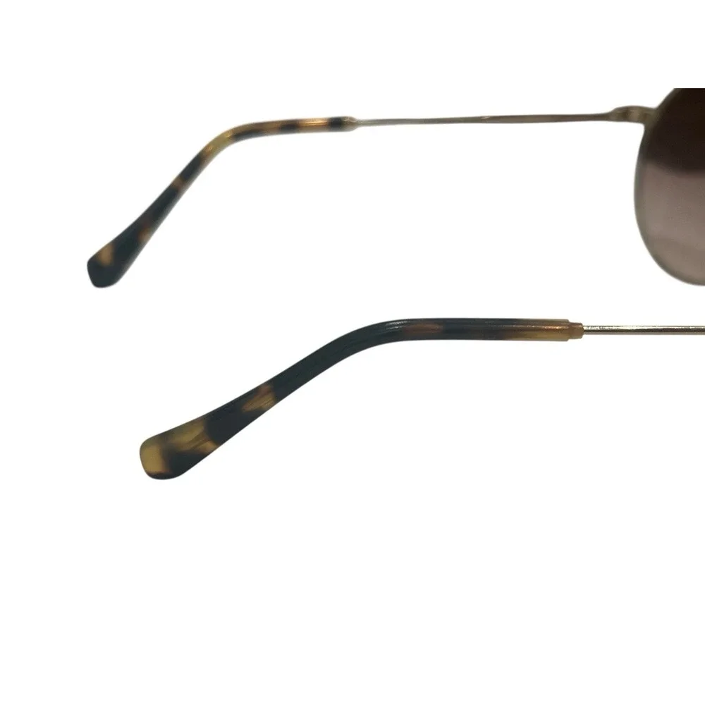 Miu Miu by Prada Round Crystal Brow Tinted Gold Brown Sunglasses SMU 52V ZVN-QZ9